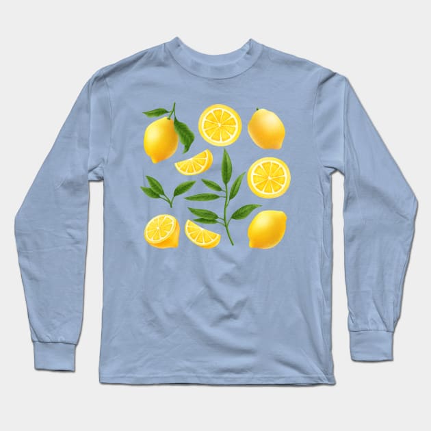 Lemons Long Sleeve T-Shirt by CleanRain3675